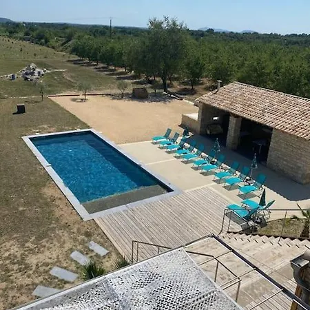 Mas Piralet Ardeche En Pierre Piscine 6*12 Pool House Equipe Hotel *